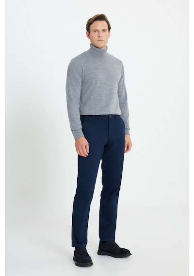 AC&Co / Altınyıldız Classics Erkek Lacı %100 Pamuk Comfort Fit Rahat Kesim Yan Cepli Pantolon Lacı