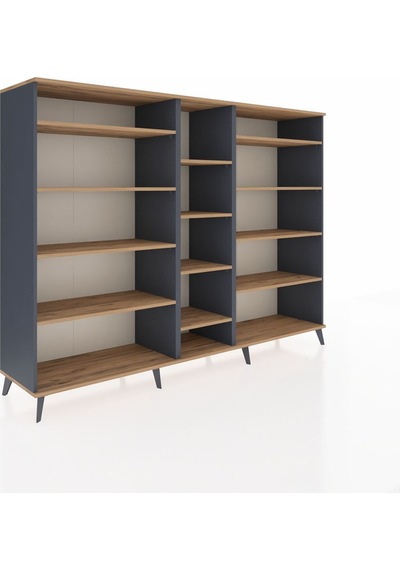 Hyperion Dolap 11 Raflı 220x44x163 Antrasit-çam Atlas Çam - Antrasit Hyperion Dolap 11 Raflı 220x44x163 Antrasit-çam Atlas Çam - Antrasit