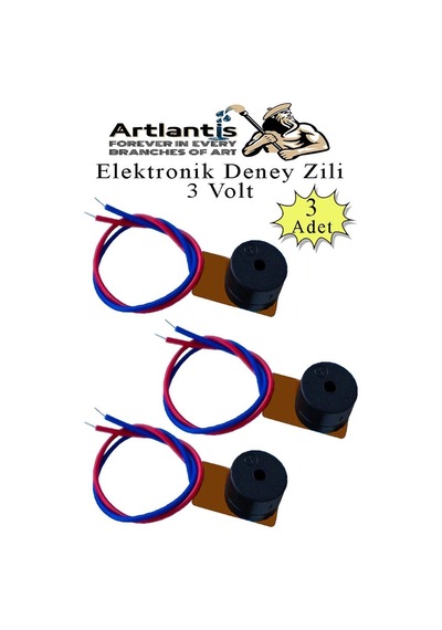 Elektronik Deney Zili 3 Adet Deney Proje Tasarım Zili 3 Volt Alarm Sinyal Zili Haparlör Mini Zil