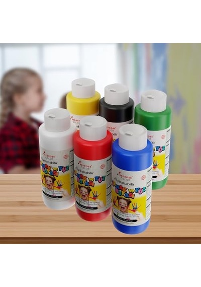 Ana Renkler Parmak Boyası 6'lı Set 6x120ml 12