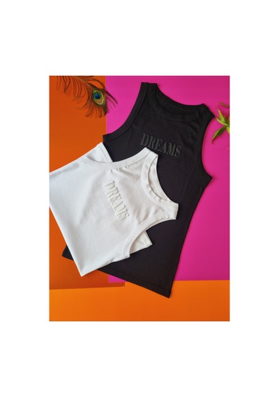 Demirsa Boutique Halter Yaka Modal Kaşkorse Kadın Atlet Siyah Ve Beyaz Renk Siyah-beyaz Demirsa Boutique Halter Yaka Modal Kaşkorse Kadın Atlet Siyah Ve Beyaz Renk Siyah-beyaz