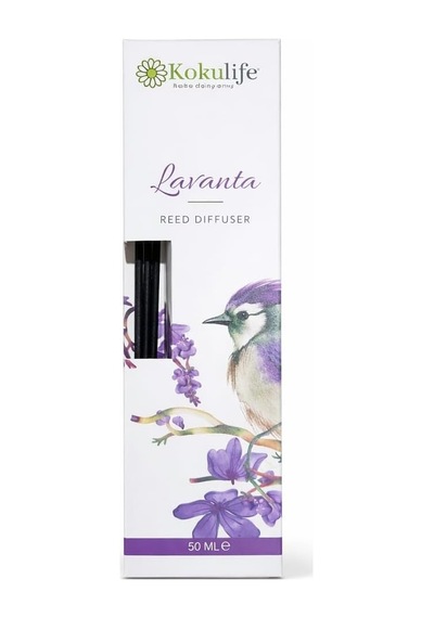 Lavanta Kokulu Reed Diffuser Oda Kokusu 50 Ml, Uzun Süre Kalıcı Ortam Kokulandırıcı, Çubuklu Oda Parfümü, Ev Ofis Banyo Dekoratif Koku Çözümü Diğer