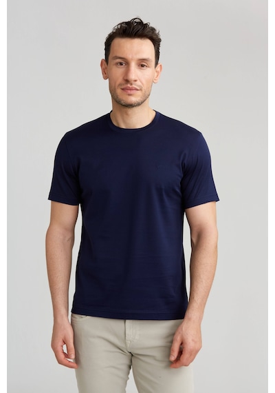Bisse Erkek O Yaka T-shirt Lacivert Tsnos24y24101 D39 Lacivert