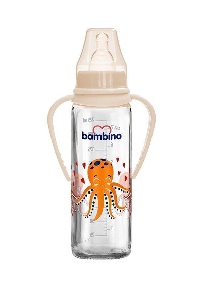 Tr Kulplu Cam Biberon 225 Ml