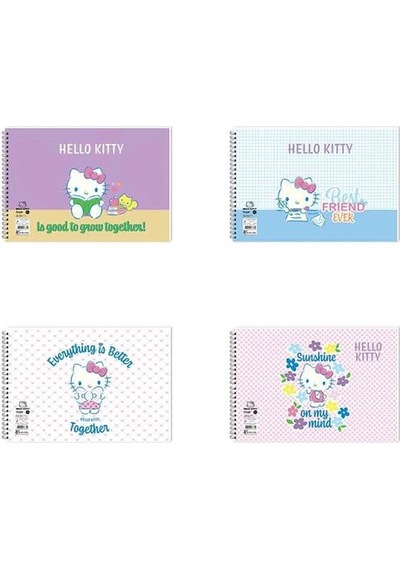 Keskin Color Hello Kitty 17 25 15 Yp. Spiralli Resim Defteri 300115-08 Çok Renkli