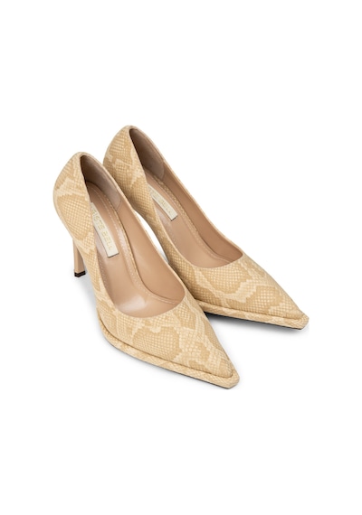 Deery Kadın Bej Piton Desenli Stiletto Topuklu Ayakkabı - K1251zbejc01 Bej