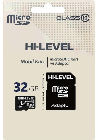 Hi-Level Micro Sd 32Gb Hafıza Kartı Hlv-Mcsdc10/32G Class10