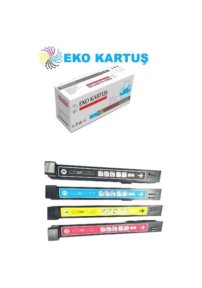 Eko Kartuş Hp Color Laserjet CP6015X (CB380A-CB381A-CB382A-CB383A) (823A) Set Uyumlu Toner