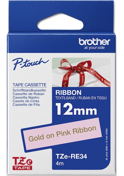 Brother Pembe Kurdele Üzerine Altın Yazılı Şerit 1