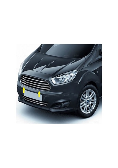 Ford Courier Krom Ön Panjur 4 Parça 2014-2018 Paslanmaz Ç. Geniş
