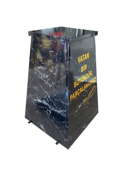 Atatürk Büstü 70cm Alüminyum + Kaide 120cm + Alt Tabla Granit Desenli
