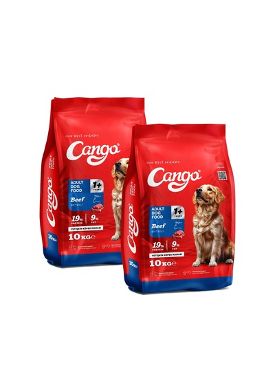Cango Yetişkin Köpek Maması Etli Biftekli 10 Kg 2 Li 20 Kg