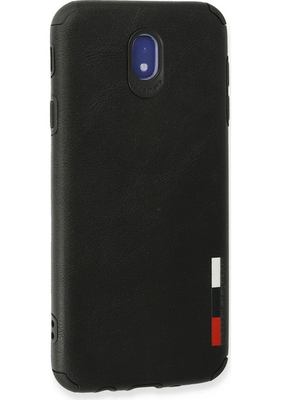 Newface Samsung Galaxy Uyumlu J7 Pro / J730 Kılıf Loop Deri Silikon Semeglbl - 99 - Siyah