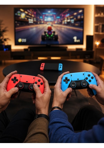Kablosuz Retro Oyun Konsolu Hdmı Tv Bağlantılı Çift Gamepad Seti Diğer
