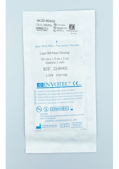 Pva Burun Tamponu(Büyük)(Steril)(8.0X1.5X2.0 Cm)(10 Adet-1Kutu)
