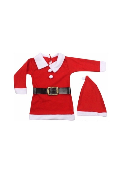 Pazarız Çocuk Yılbaşı Kıyafeti - Noel Kostüm Kırmızı