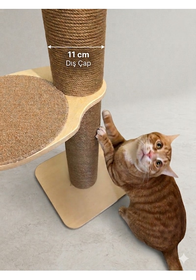 Modern/lüks Kedi Kulesi, Kedi Evi Ve Tırmalama Kulesi, Kedi Kulesi, 2mt Yükseklik