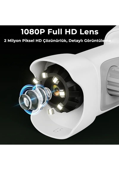 395 Gri Taşınabilir Dijital Çocuk Mikroskobu - 2.4 İnç Ips Ekranlı, 1080p Full Hd, 1000x Zoom, 8 Led Işıklı Eğitici Bilim Kiti