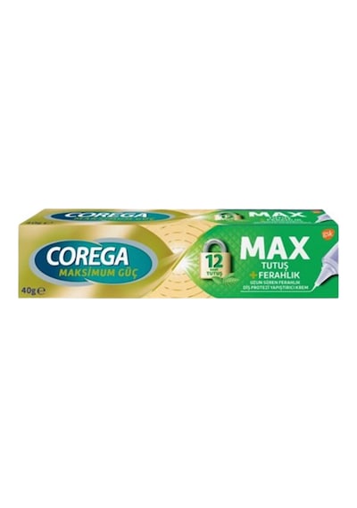 Corega Max Tutuş + Ferahlık Diş Protezi Yapıştırıcı Krem 40 G 6'li Avantaj Paketi Mıchu