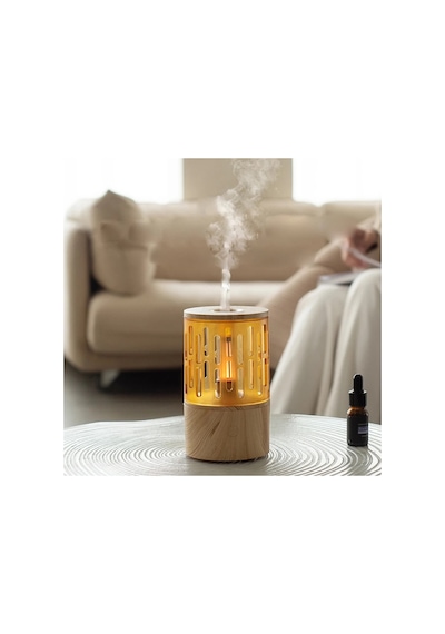 Vilya Mum Işığı Görünümlü Taşınabilir 125ml Kapasiteli Işıklı Aroma Yayıcı Hava Nemlendirici