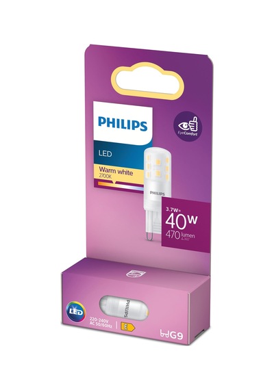 Philips LED Kapsül 3.7W 470 Lumen 2700K Sarı Işık G9 Duy (40W Eşleniği)