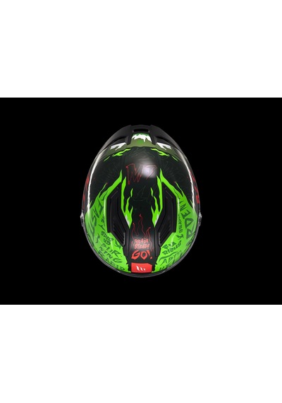 Mt Helmets Stınger Ardent C6 Kapalı Kask Parlak Yeşil - Siyah