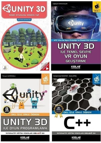Unity 3D Eğitim Seti - 4 Kitap Takım- Kodlab