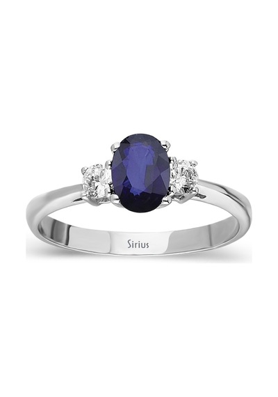 Sirius Pırlanta Ve Oval Safir Taşlı Yüzük 0817R0043