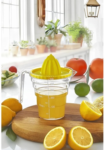 Ölçülü Narenciye Sıkacağı 500ml Portakal Limon Sıkacağı Plastik Diğer