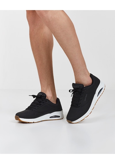 Skechers Uno - Stand On Air Erkek Siyah Sneakers 52458 Blk Siyah