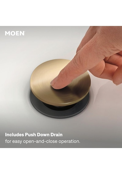 Moen Revyl Bronz Altın Tek Kolu Tek Delikli Modern Banyo Lavabo B Diğer