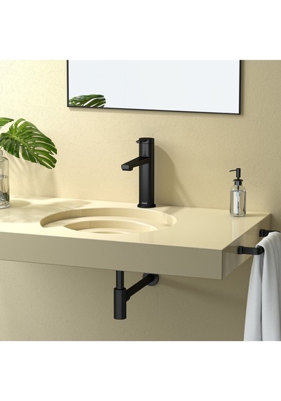 Teska E 5414 Liva Leo S Lavabo Bataryası Siyah