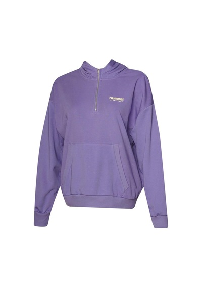 Hummel Devon Zip Neck Hoodie Mor Kadın Hoodie Mor