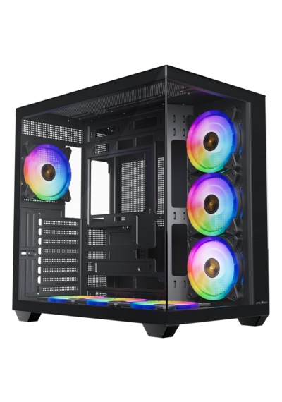James Donkey Stark S801 7xargb Temperli Cam 650w 80+ Bronze Atx Siyah Gaming Oyuncu Kasa