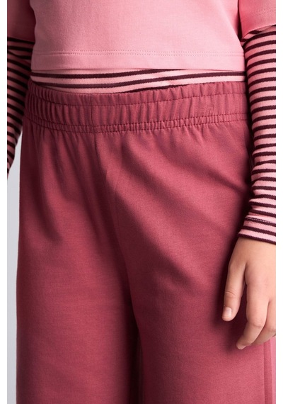 Defacto Baskılı Sweatshirt Üst Geniş Paça Alt 2li Takım Kız Çocuk I0855a826aupn181 Pembe-pn181