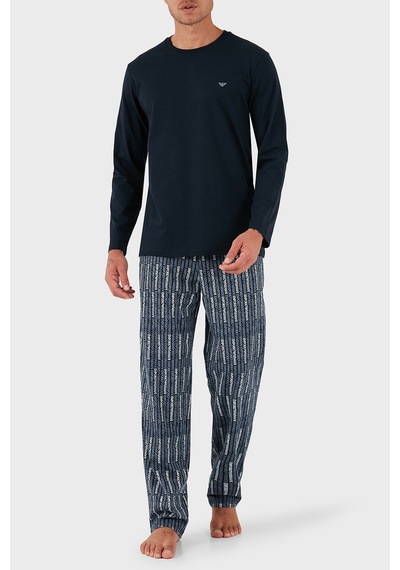 Emporio Armani Erkek Pijama Takımı Em000611 Af14994 Mb310 Mavi Mavi