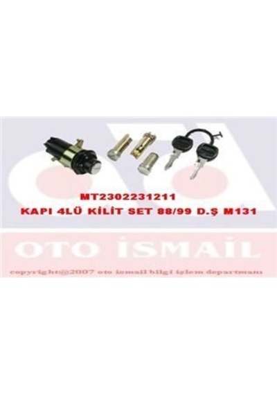 MITA 2231211 KAPI KİLİDİ SET 3 LÜ M131 DOĞAN 88-95