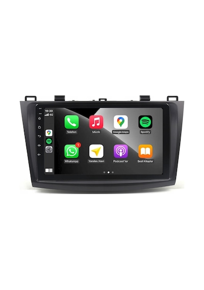 Mazda Mazda 3 Araç Multimedya Android Ekran Carplay Navigasyon Double Teyp 4+64 9" 10-13 Black Blueway
