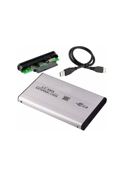 2.5 İnç Sata Harddisk Kutusu - Sata Hdd Kutu Gri