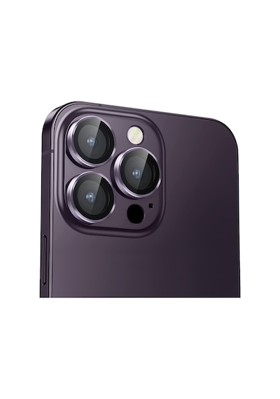 Buff Apple Uyumlu iPhone 13 Pro / 13 Pro Max Kamera Metal Lens Koruyucu Mor
