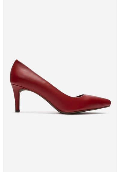 Luvi Shoes Clyde Kırmızı Cilt Hakiki Deri Kadın Topuklu Ayakkabı