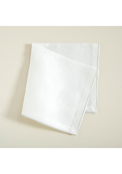 Natty Peçete 45x45 Cm Beyaz-silver