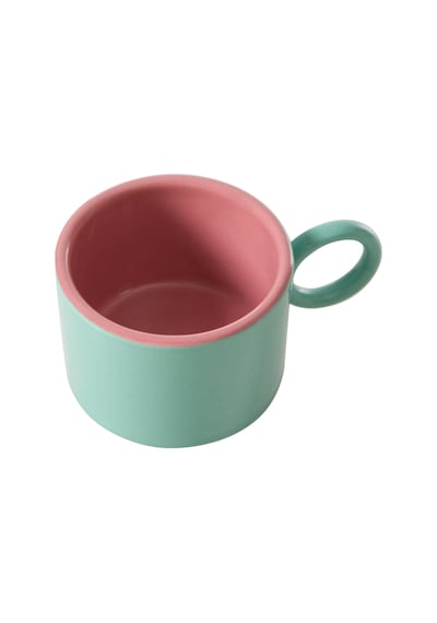 Mudo Home Colourful Kupa - Turkuaz 205ml Çok Renkli