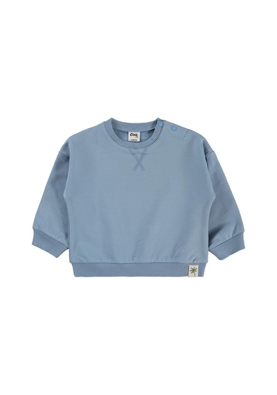 Civil Baby Basic 6-18 Ay Sweatshirt - Mavi Buz Mavi