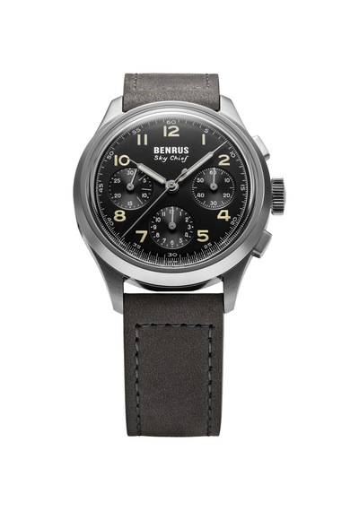 Benrus Sky Chief Sky-ss-b-036-01 Otomatik Kronograf Erkek Kol Saati Metalik