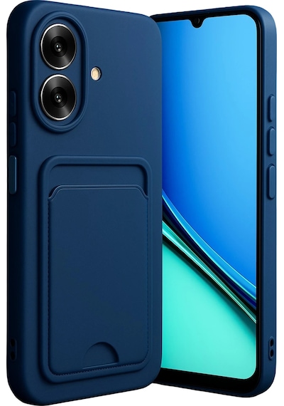 Cosmotex Newface Realme Note 60 Kelvin Kartvizitli Silikon - Lacivert