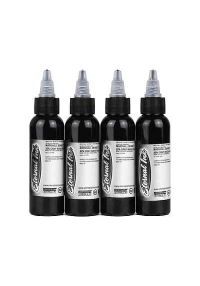 Marshall Bennett Gray Wash 4'lü Set - Eternal Ink - 4oz/120ml