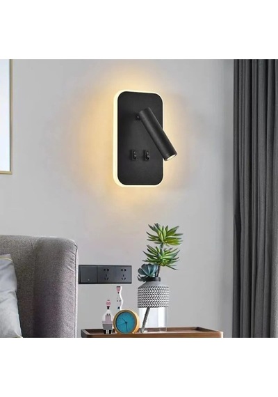 Ct 5253 Siyah Kasa Günışığı Çift Kademeli Aplik Gu10 13 W Işık Yönü Aşağı