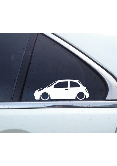 Micra Kelebek Cam Oto Sticker Yapıştırma