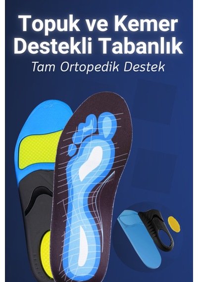 Dopar Kemer Destekli Ortopedik Tabanlık Topuk Dikeni Ayak Ağrısı Giderici İç Taban